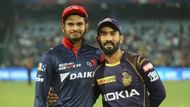 Iyer (left) won his first match as a skipper by defeating Dinesh Karthik's (right) KKR